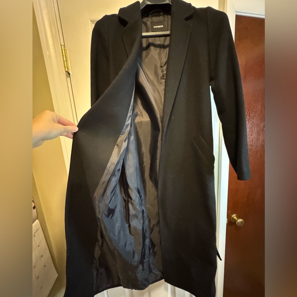 Express Wool Wrap Coat In Size Extra Extra Small … - image 3